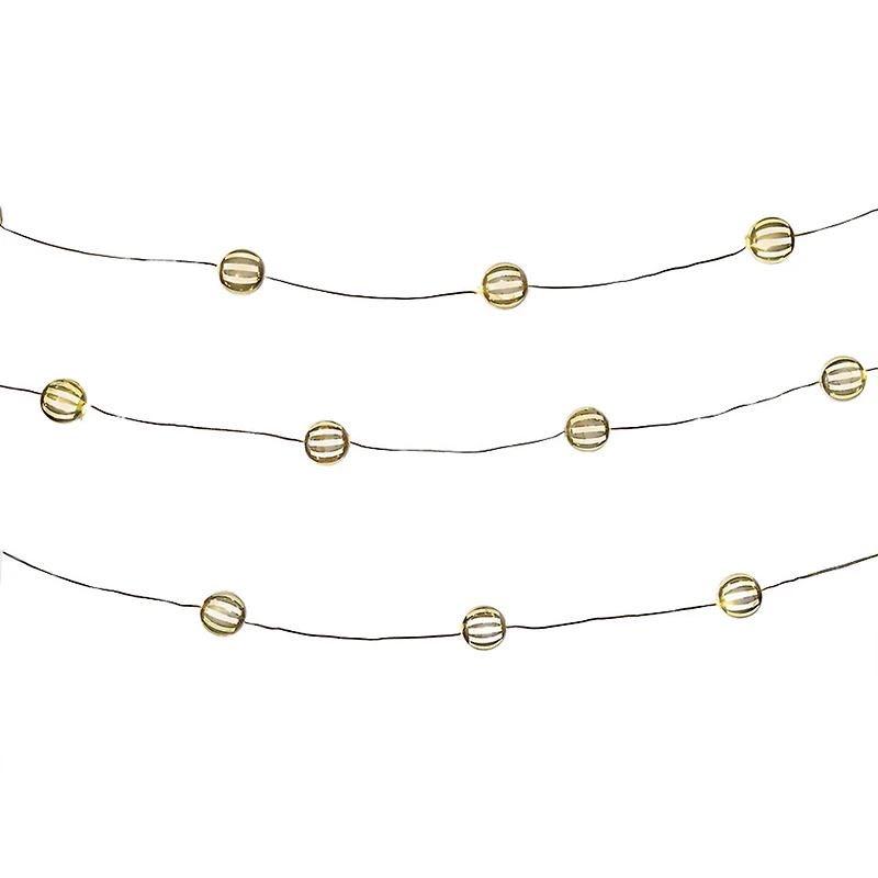 Apothecary & Company™ Decorative LED String Lights, Striped Micro Balls