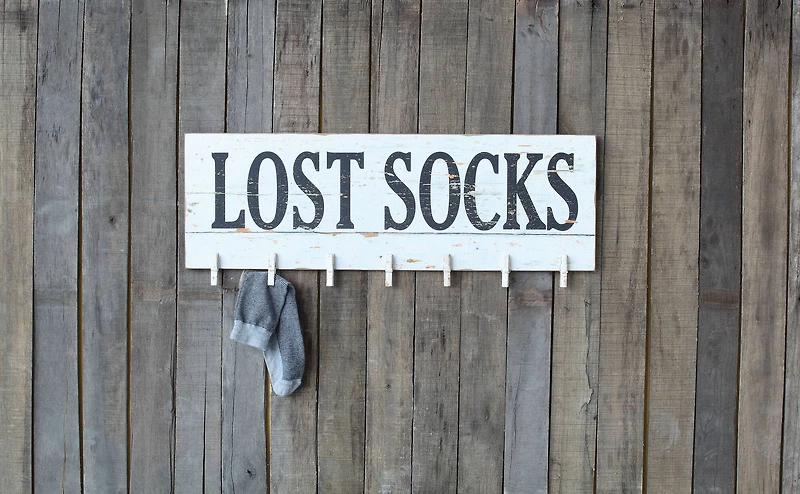 Hello Honey® Lost Socks" Wall Décor with Clothespins