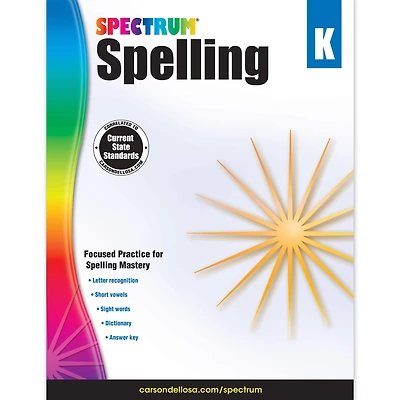Spectrum® Spelling Workbook, Grade K
