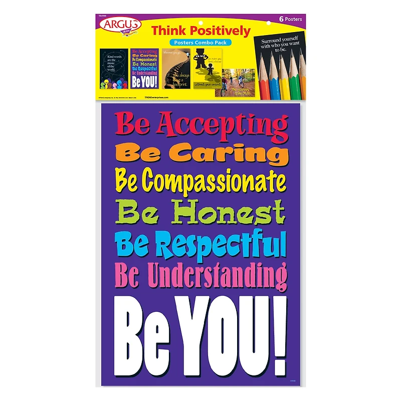 Think Positively ARGUS® Posters Combo Pack, 6 Pack