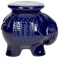 Elephant Garden Stool in Navy