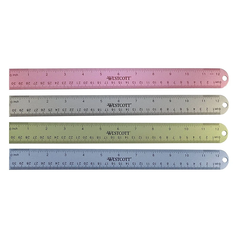 Assorted Westcott® Aluminum Tearing Ruler