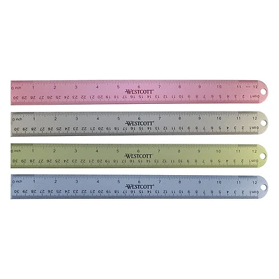 Assorted Westcott® Aluminum Tearing Ruler