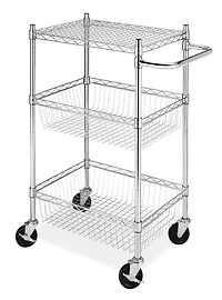 Whitmor Commerical 3 Tier Basket Cart