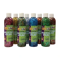 Glitter Chip Glue Assortment, 8 Pack