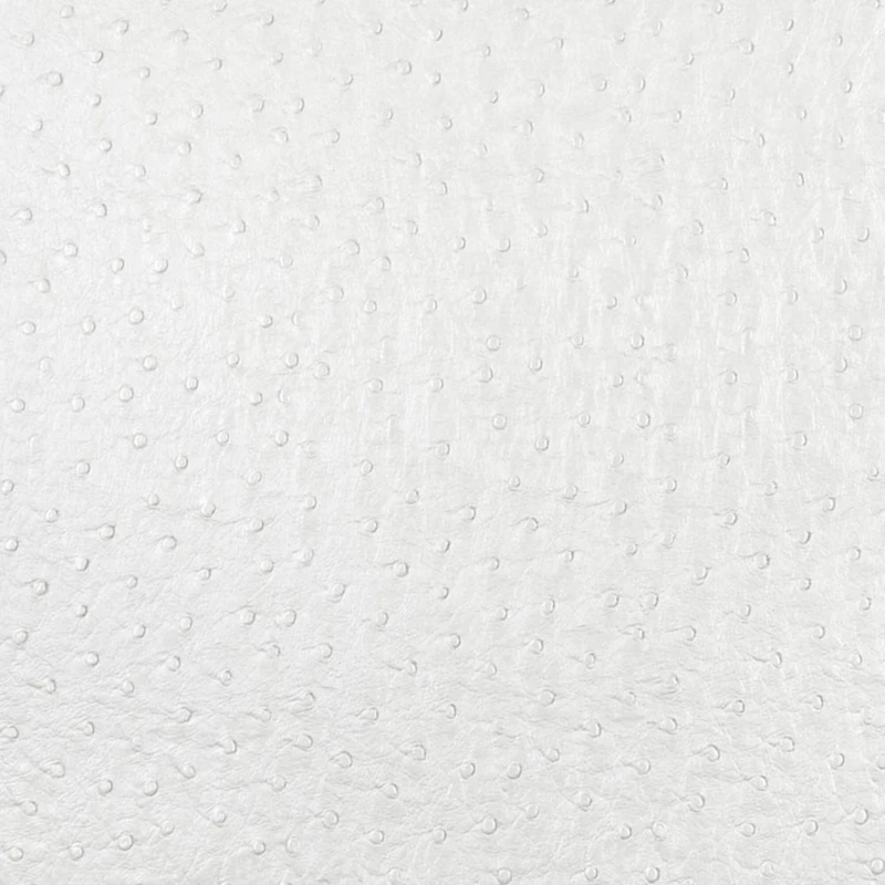 Ostrich Faux Leather Vinyl, Snow White
