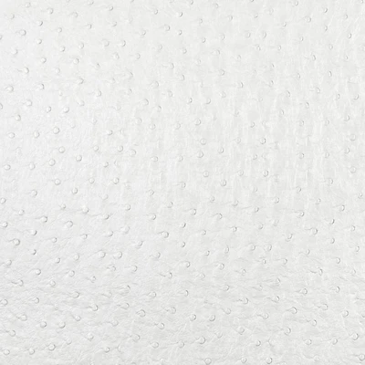 Ostrich Faux Leather Vinyl, Snow White