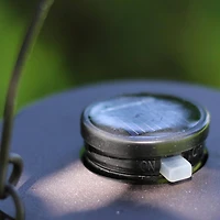 6.25" Black Wire Solar Powered LED Patio Lantern