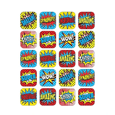Teacher Created Resources Superhero Stickers, 12 Packs of 120
