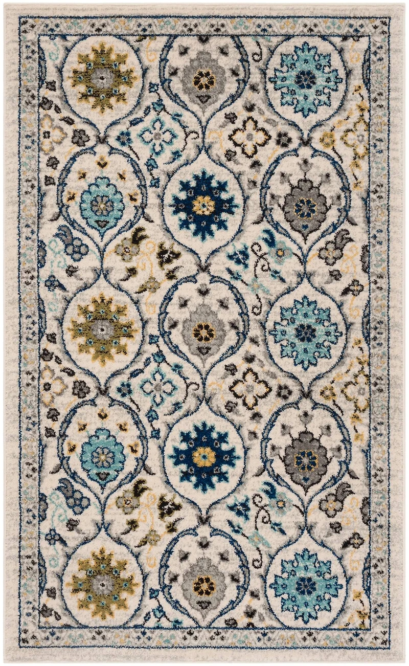 Evoke Floral Medallion 3' X 5' Area Rug