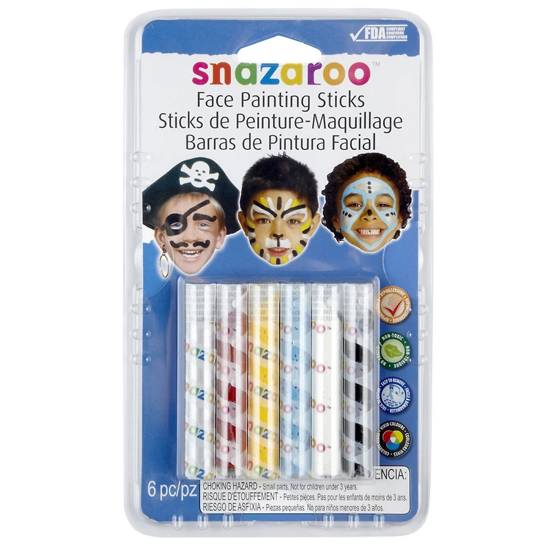 Snazaroo™ Blue Face Painting Sticks Set