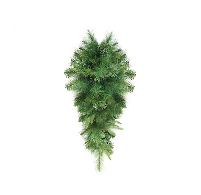 48" Unlit Cashmere Mixed Pine Teardrop Swag