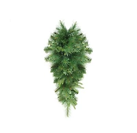 48" Unlit Cashmere Mixed Pine Teardrop Swag