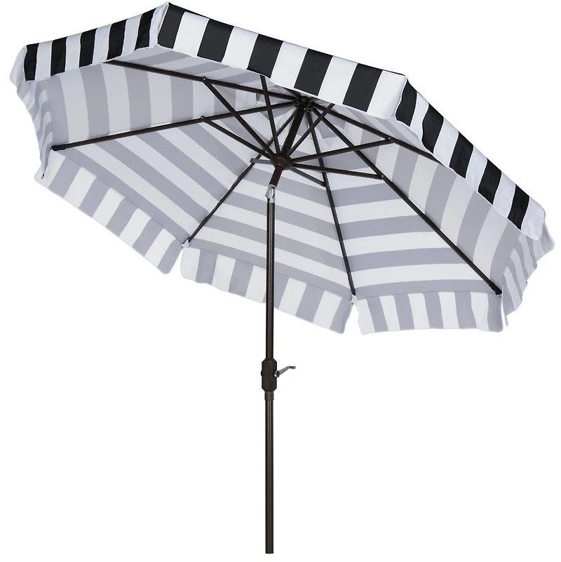 Elsa Fashion Line 9Ft Umbrella in Black & White