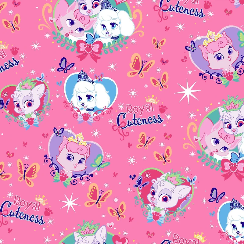 Disney® Pink Royal Cuteness Quilting Cotton Fabric