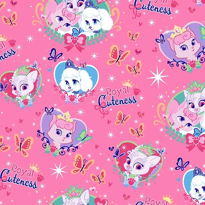 Disney® Pink Royal Cuteness Quilting Cotton Fabric