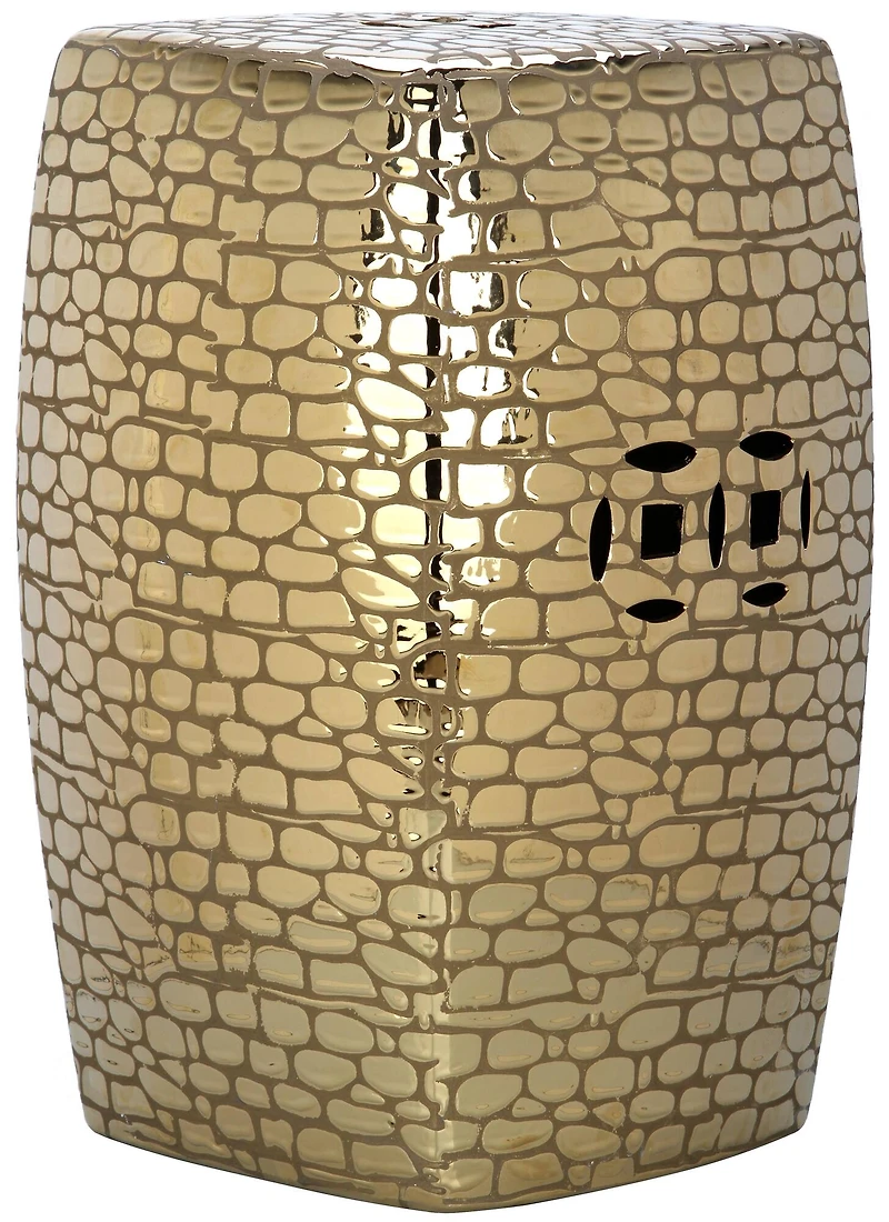 Jasmine Garden Stool in Gold