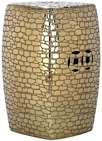 Jasmine Garden Stool in Gold