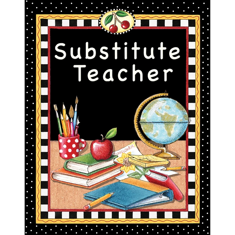 Mary Engelbreit's 9" x 12" Substitute Teacher Pocket Folders, 10 Pack