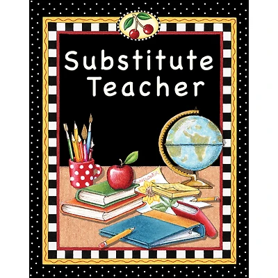 Mary Engelbreit's 9" x 12" Substitute Teacher Pocket Folders, 10 Pack