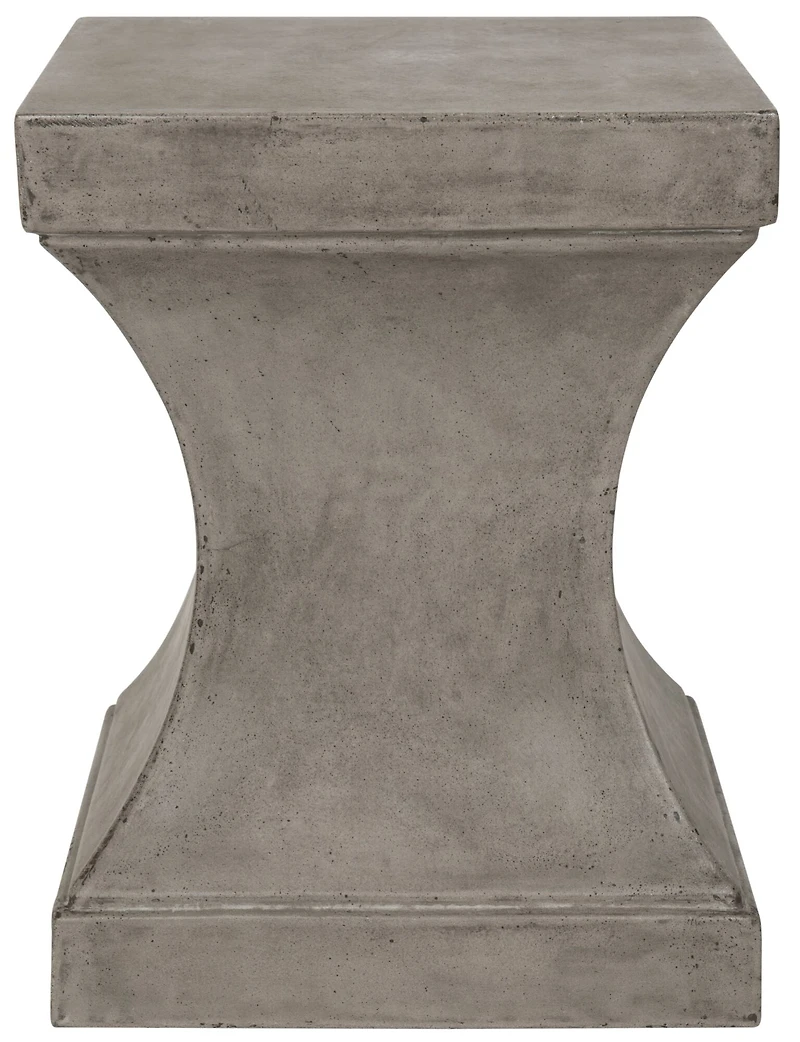 Curby Concrete Stool in Dark Grey