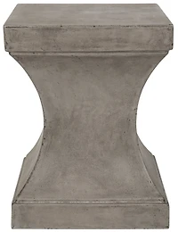 Curby Concrete Stool in Dark Grey