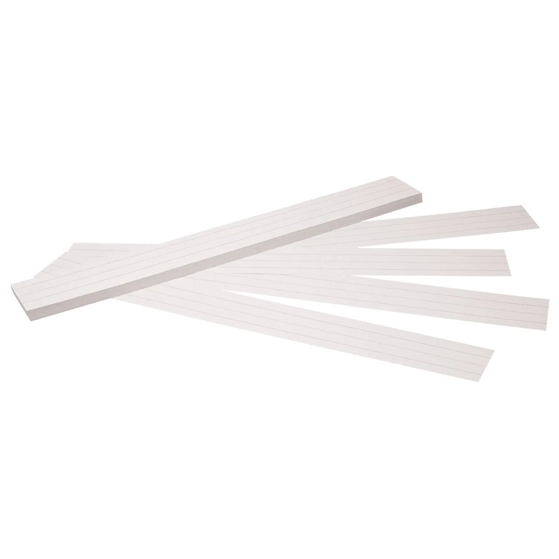 White Sentence Strips, 3" x 24"