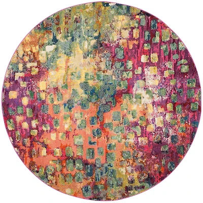 Monaco Splash 3' X 3' Round Area Rug