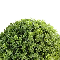 27" Green Artificial Boxwood in Stone Look Ceramic Pot