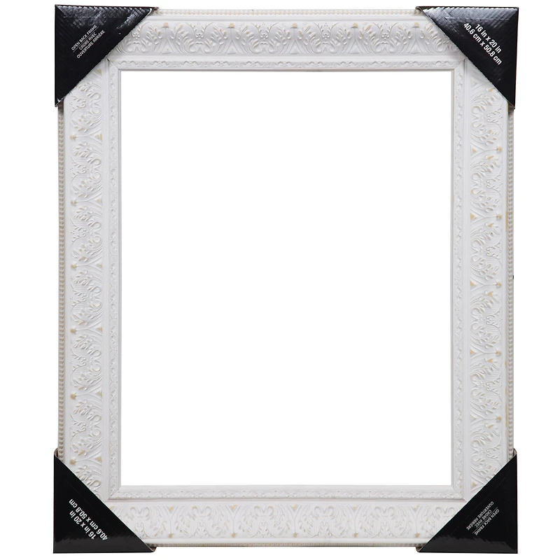 Wide Whitewashed Open Back Frame, 16" x 20" By Studio Décor®
