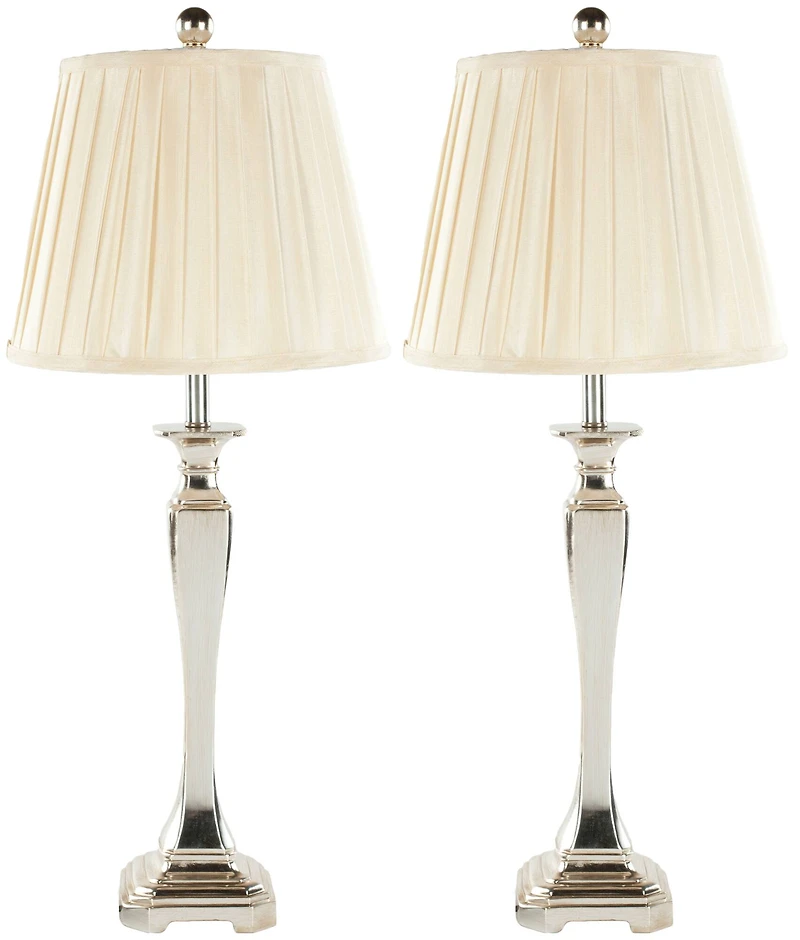 Athena Table Lamp Set in Champagne