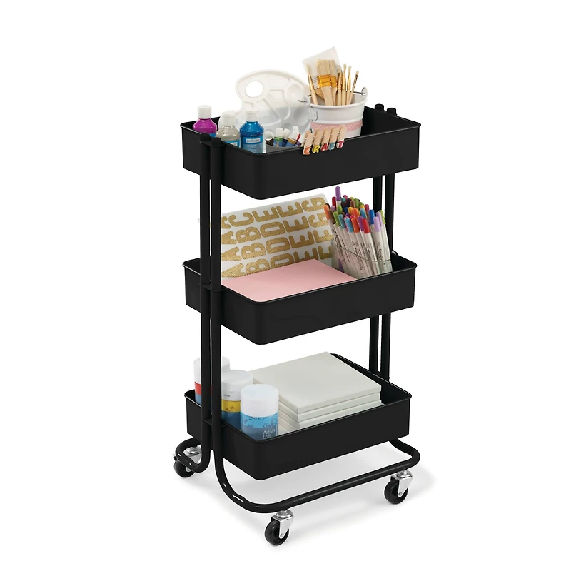 Lexington 3-Tier Rolling Cart by Simply Tidy