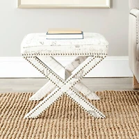 Palmer Ottoman in Multi / Beige