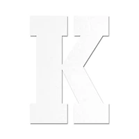 13" White MDF Uppercase Letter by Make Market