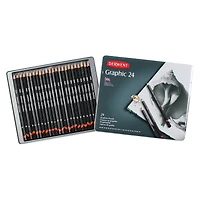 Derwent® Graphic Complete 24 Pencil Tin Set