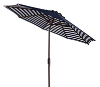 Tiana 9Ft Crank Umbrella in Navy & White
