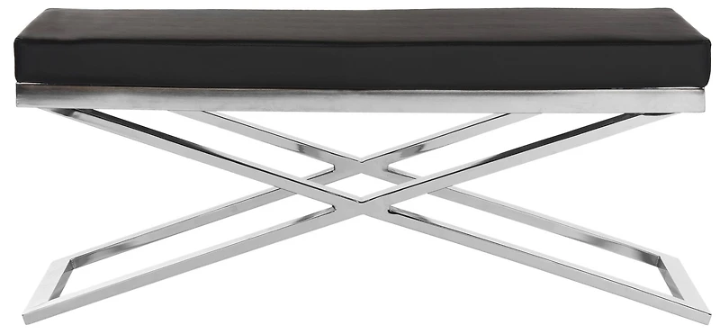 Acra Bench in Black & Chrome