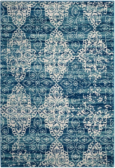 Evoke Cool Medallion 4' X 6' Area Rug