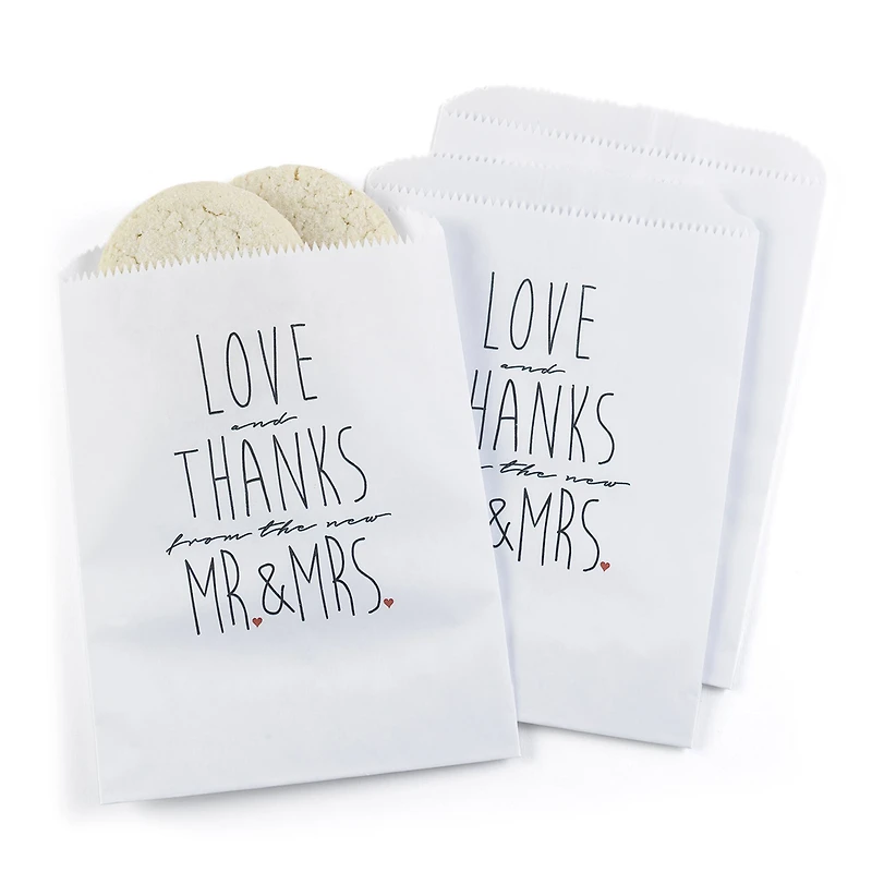 Hortense B. Hewitt Co. Treat Bags, Newlywed Mr. & Mrs.