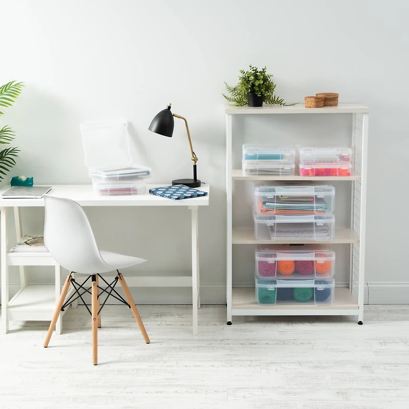 Iris® Clear 8" x 8" Portable Project Case, 6 Pack