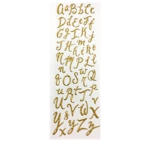 Gold Glitter Puffy Alphabet Stickers by Recollections™