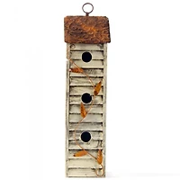 Glitzhome® Tall 3-Tier Distressed Wood Bird House