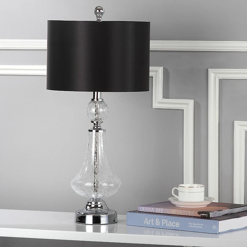 Crackle Lamp Set in Clear