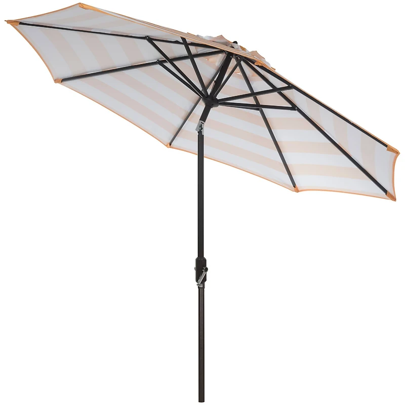 Iris Fashion Line 9Ft Umbrella in Orange & White