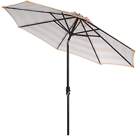 Iris Fashion Line 9Ft Umbrella in Orange & White