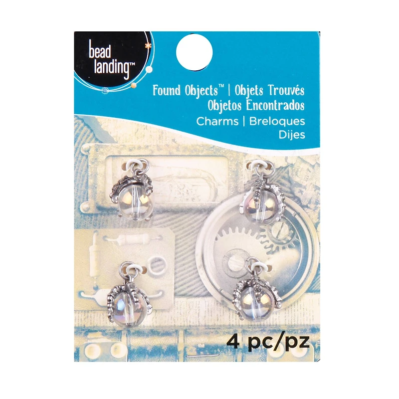 Found Objects™ Oxidized Silver Charms By Bead Landing™