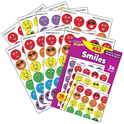 Trend Enterprises® Smiles Stinky Stickers®, 432 Pack