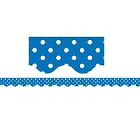 Teacher Created Resources Polka Dot Scalloped Borders, 420ft.