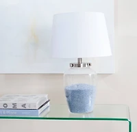 Evan Clear Glass Table Lamp in Glass