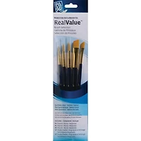 Princeton™ RealValue™ Golden Taklon Brush Set With Rounds & Angle Shaders